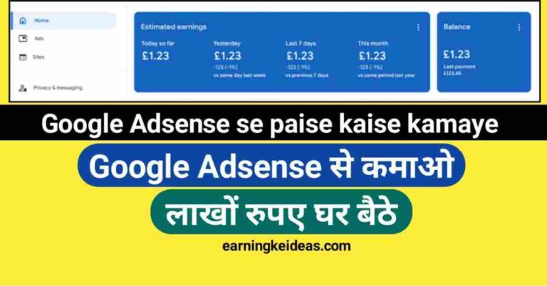 Google AdSense se paise kaise kamaye